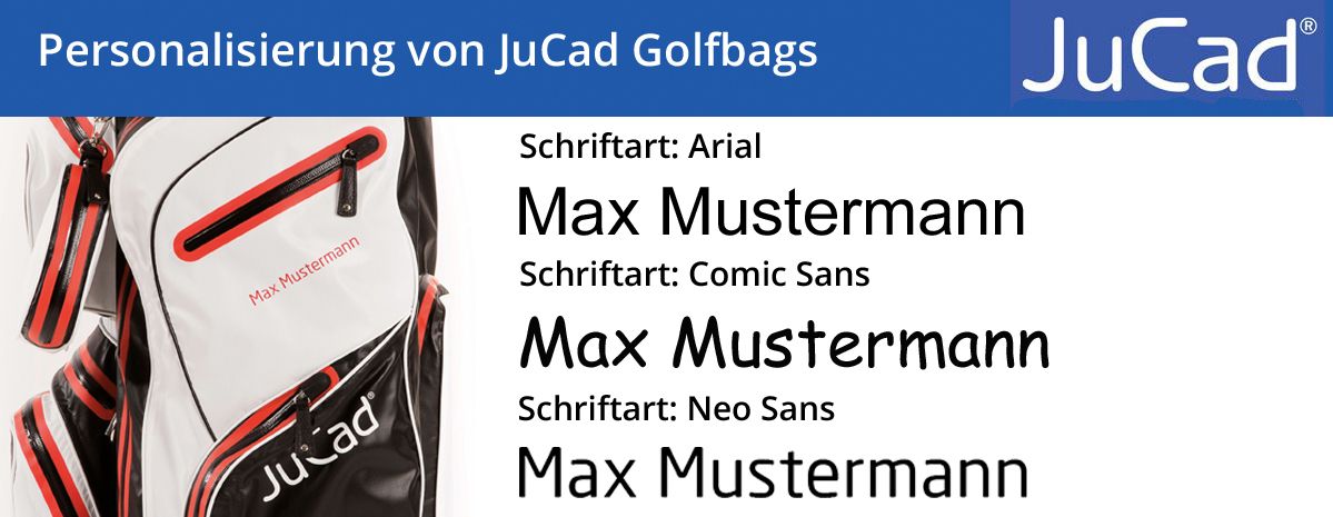 Personalisierung Golfbags