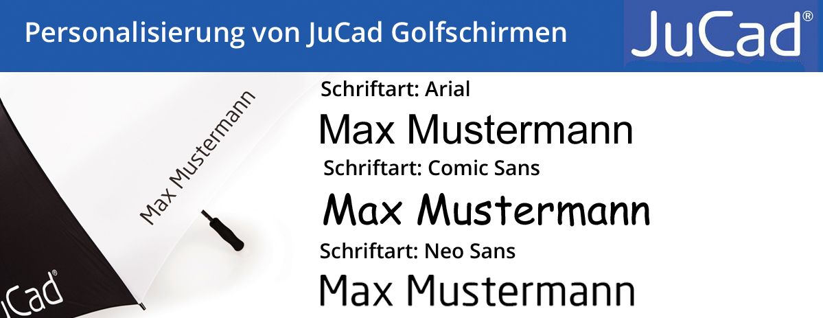 Personalisierung Golfschirme
