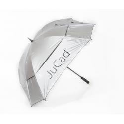 JuCad Windproof Golfschirm silber UVSchutz