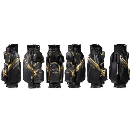 JuCad Cartbag Aquastop Plus, schwarz/gold