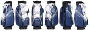 JuCad Cartbag Aquastop Plus, weiß/dunkelblau
