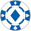 Navika Basic Ballmarker Pokerchip, blau