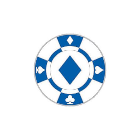 Navika Basic Ballmarker Pokerchip, blau