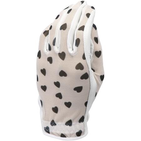 Evertan Damen Sonnenhandschuh, Black Hearts, links (für Rechtshänder), XL