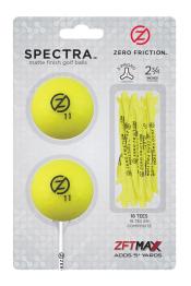 Zero Friction Spectra TwoBall-TeePack, gelb