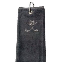 cbfmoda Golftuch Schläger mit Ball anthrazit