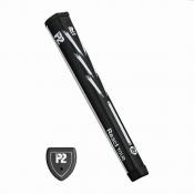 P2 Grips React Tour Jumbo+ Pistol Putter Griff, schwarz