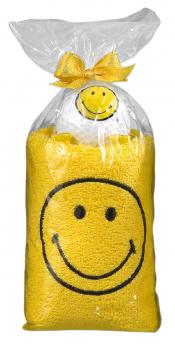 Caddytuch-Rolle &quote;Smiley&quote; - gelbes Tuch