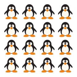 Golfdotz Golfballmarkierungen Chill Pinguin