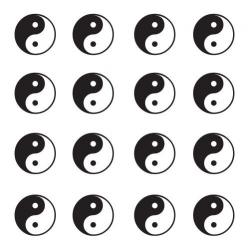 Golfdotz Golfballmarkierungen Yin  Yang
