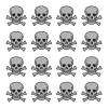 Golfdotz® Golfballmarkierungen, Skullmania Silver