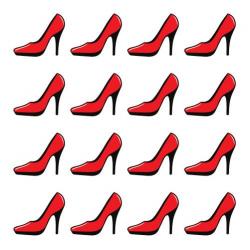 Golfdotz Golfballmarkierungen Stiletto Red