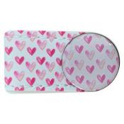 Crocodily Clip Ballmarker-Set, Pink Hearts