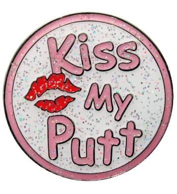 Navika Glitzy Ballmarker Kiss My Putt Navika Glitzy Ballmarker Kiss My Putt