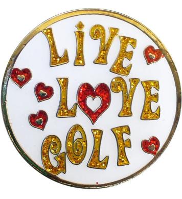 Navika Glitzy Ballmarker Live Love Golf Navika Glitzy Ballmarker Live Love Golf