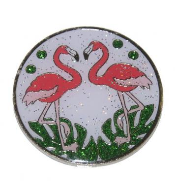 Navika Glitzy Ballmarker Dancing Flamingos Navika Glitzy Ballmarker Dancing Flamingos