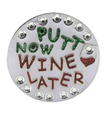 Navika Crystal Ballmarker Putt Now Wine Later Navika Crystal Ballmarker Putt Now Wine Later