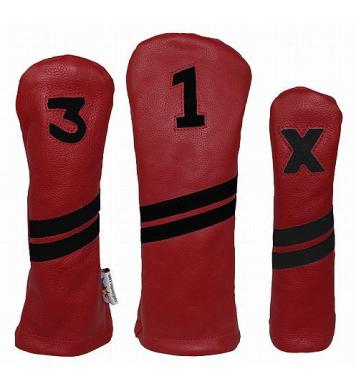 Sunfish Leder Headcover Ace, rot/schwarz Sunfish Leder Headcover Ace, rot/schwarz