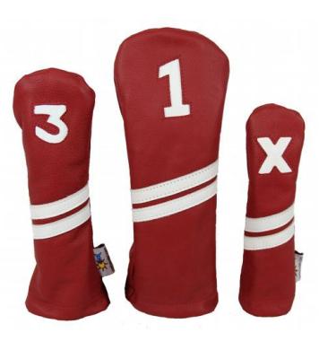 Sunfish Leder Headcover Ace, rot/weiß Sunfish Leder Headcover Ace, rot/weiß