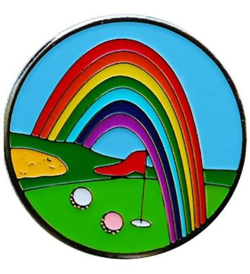 BeTheBall Ballmarker Rainbow Green BeTheBall Ballmarker Rainbow Green