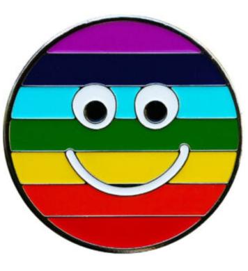 BeTheBall Ballmarker Rainbow Smiley BeTheBall Ballmarker Rainbow Smiley