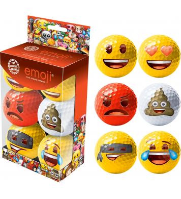 Emoji® 6er Golfball-Set Emoji® 6er Golfball-Set
