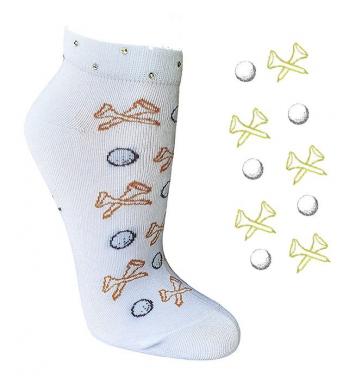 cbfmoda Damen-Golfsocken Tees 'n Balls, weiß cbfmoda Damen-Golfsocken Tees 'n Balls, weiß