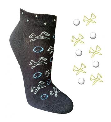 cbfmoda Damen-Golfsocken Tees 'n Balls, schwarz cbfmoda Damen-Golfsocken Tees 'n Balls, schwarz