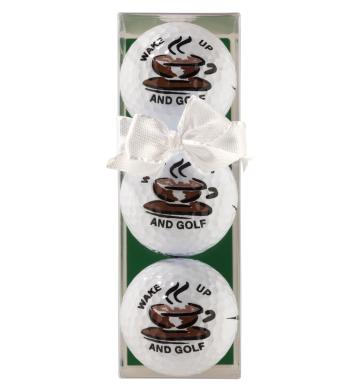 Golfball-Set Wake up and Golf Golfball-Set Wake up and Golf