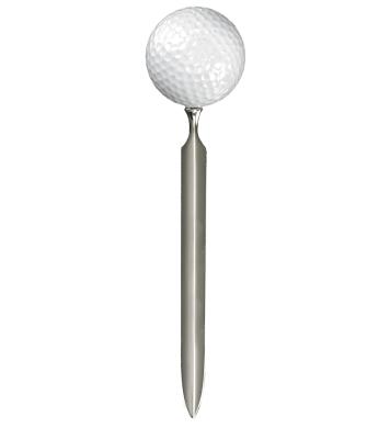 Brieföffner mit Golfball Brieföffner mit Golfball