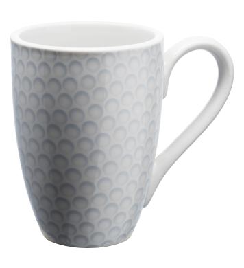 Kaffeebecher mit Dimples-Golfmotiv Kaffeebecher mit Dimples-Golfmotiv