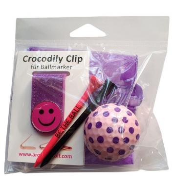 Crocodily Geschenk-Set 21 Smiley Pink