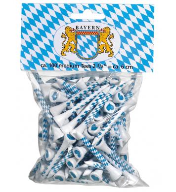 Holztees Bayern, 100 Stück Holztees Bayern, 100 Stück
