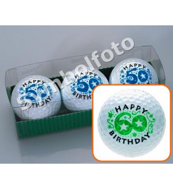 Golfball-Set Geburtstag - 60 Jahre Golfball-Set Geburtstag - 60 Jahre